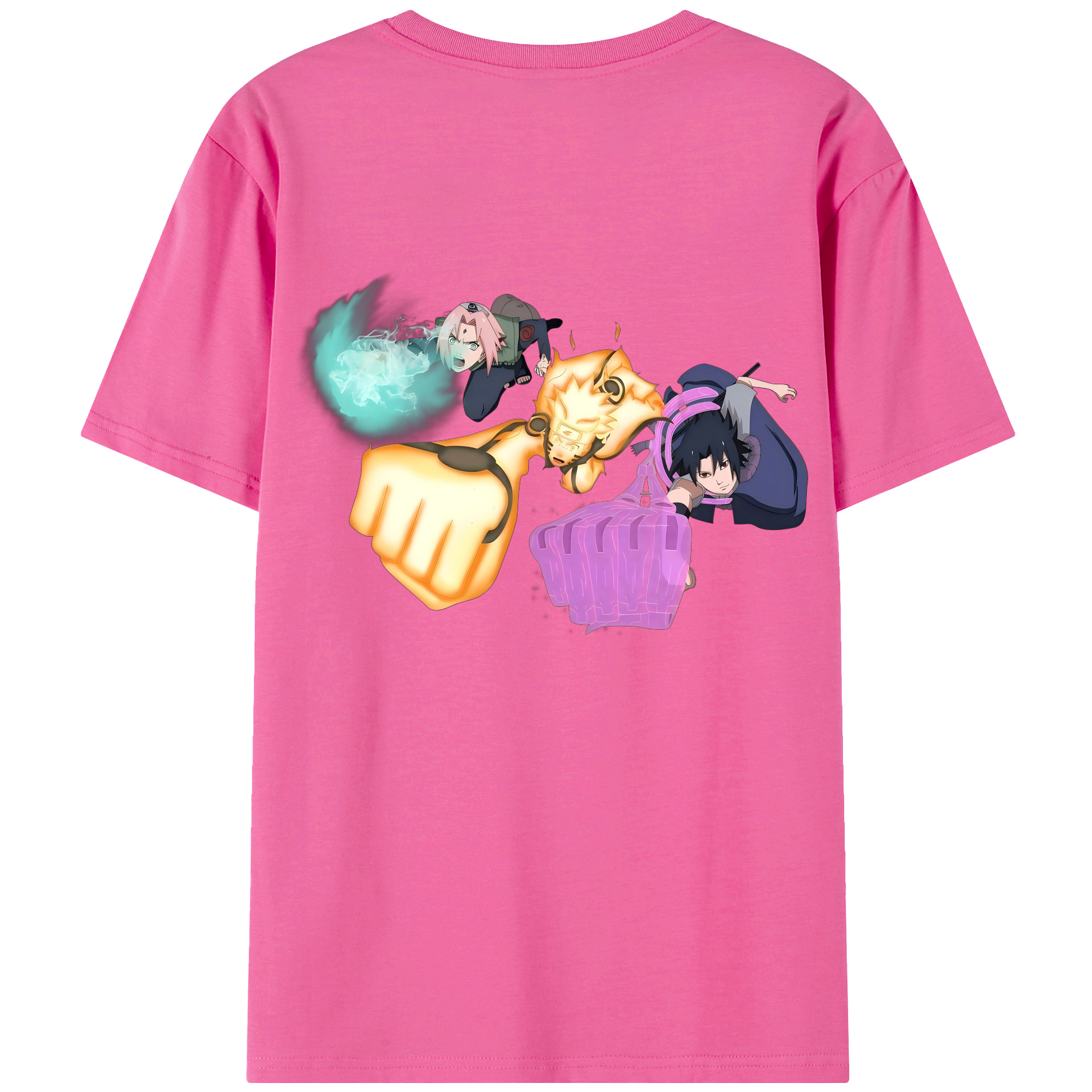 （画像用） NARUTO -ナルト- うずまき ナルト Uzumaki Naruto レディース半袖Tシャツ(バックプリント)